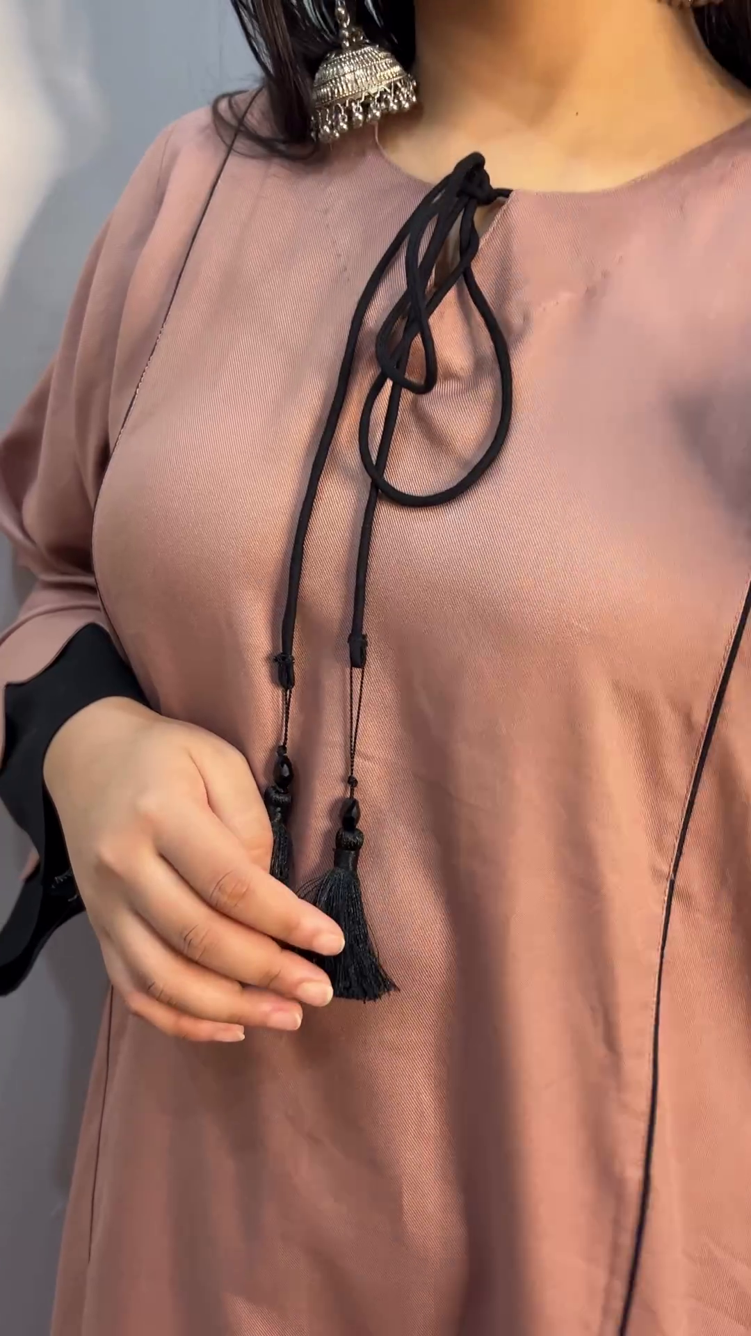 Premium Satin-Feel Modest Co-Ord Set | Scallop Sleeves | Daily to Festive Wear✨ - Image 6