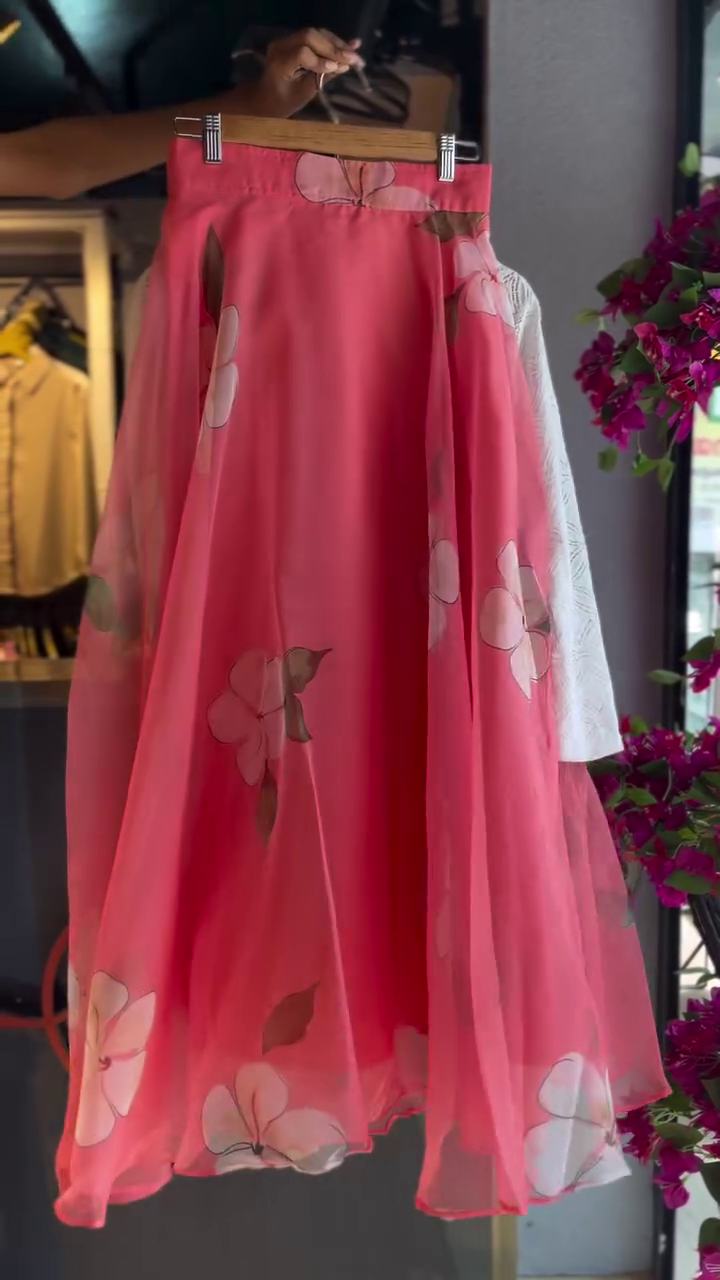 Floral Breeze Kids Party Dress Set – Soft Lace Top & Flowing Pink Skirt ✨👧🌷 - Image 6