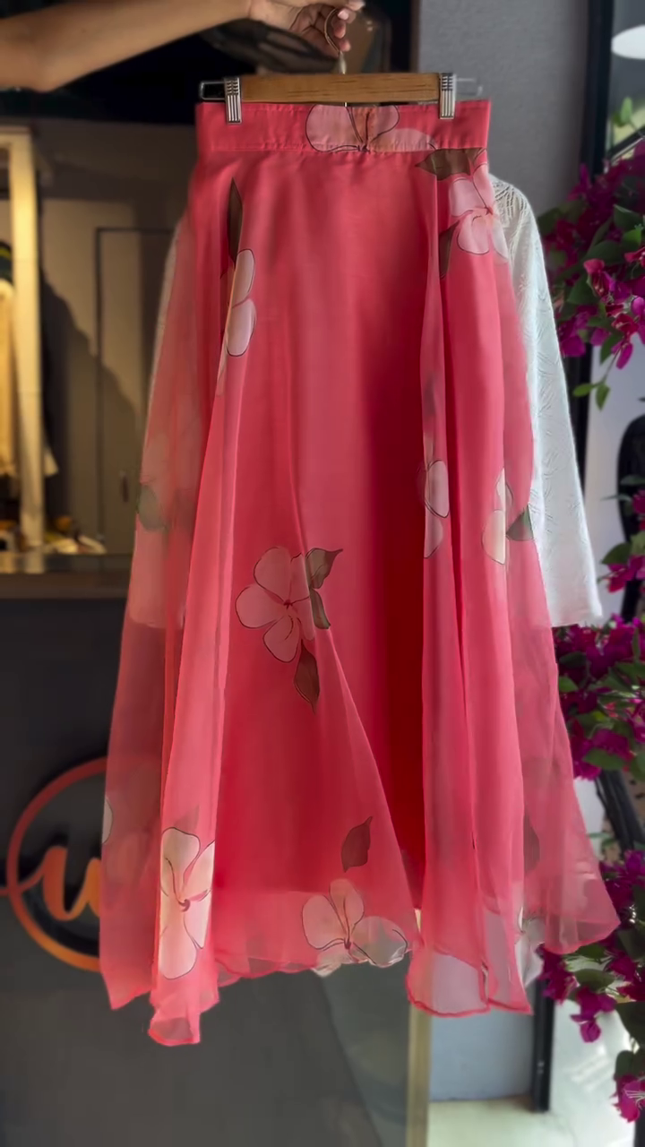 Floral Breeze Kids Party Dress Set – Soft Lace Top & Flowing Pink Skirt ✨👧🌷 - Image 5