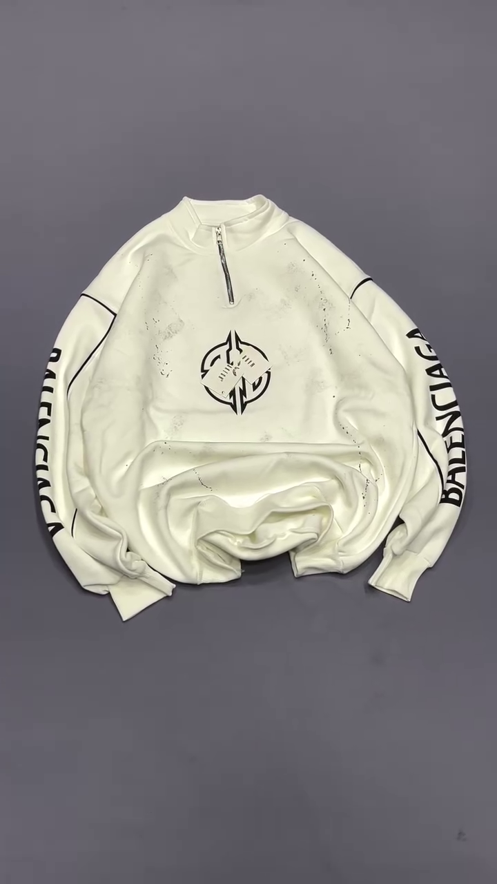 Urban Luxe Half-Zip Sweatshirt – Premium Streetwear Comfort for Every Season - Image 2