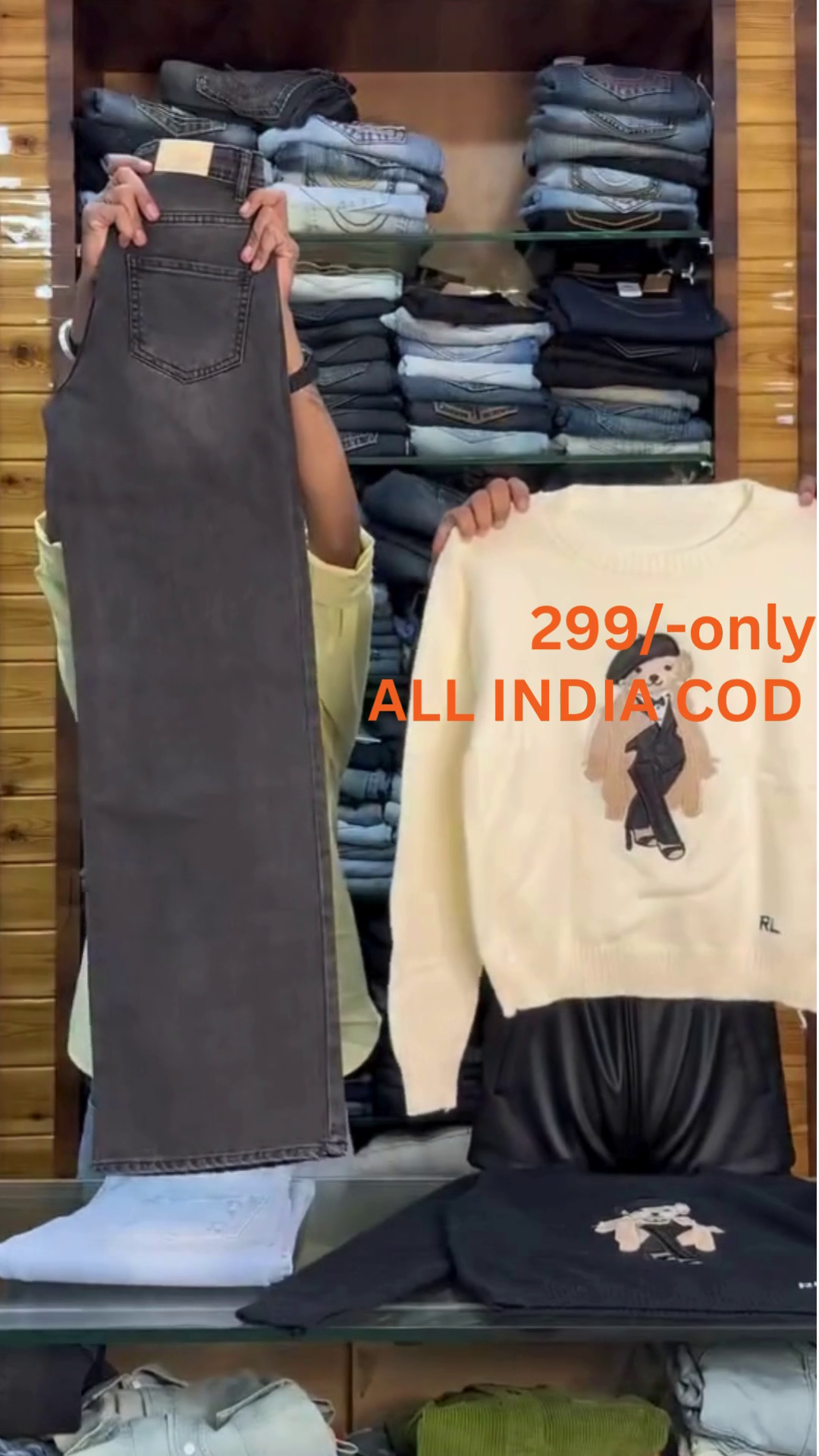 Trendy Women’s Denim Jeans & Winter Sweatshirt Combo | Premium Stretchable Jeans + Cozy Graphic Sweatshirts | Multiple Colors & Sizes (XXS–XXL) - Image 7