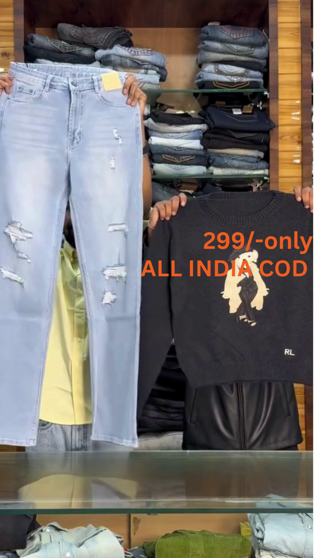 Trendy Women’s Denim Jeans & Winter Sweatshirt Combo | Premium Stretchable Jeans + Cozy Graphic Sweatshirts | Multiple Colors & Sizes (XXS–XXL) - Image 2