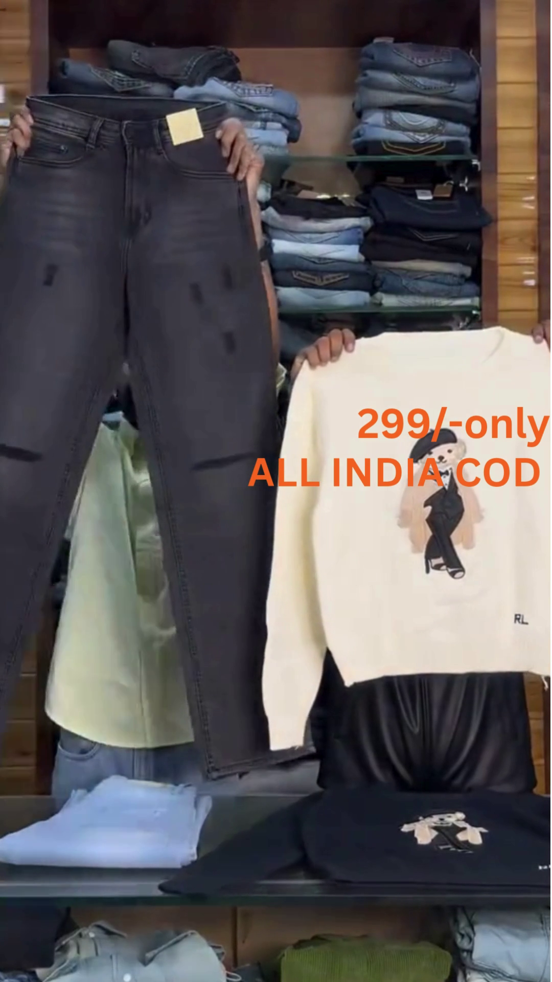 Trendy Women’s Denim Jeans & Winter Sweatshirt Combo | Premium Stretchable Jeans + Cozy Graphic Sweatshirts | Multiple Colors & Sizes (XXS–XXL) - Image 6