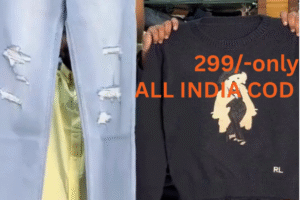 Trendy Women’s Denim Jeans & Winter Sweatshirt Combo | Premium Stretchable Jeans + Cozy Graphic Sweatshirts | Multiple Colors & Sizes (XXS–XXL)