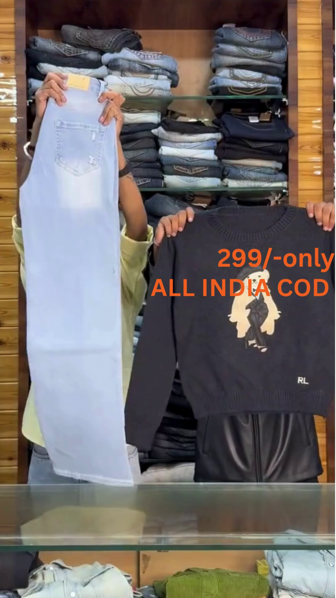 Trendy Women’s Denim Jeans & Winter Sweatshirt Combo | Premium Stretchable Jeans + Cozy Graphic Sweatshirts | Multiple Colors & Sizes (XXS–XXL) - Image 4