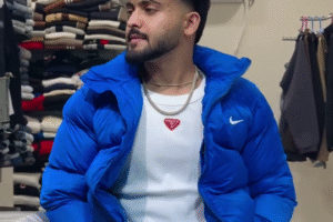 ⭐ Premium Sky-Blue Puffer Jacket – Ultra Warm | Lightweight | Winter Style Boost ❄🔥