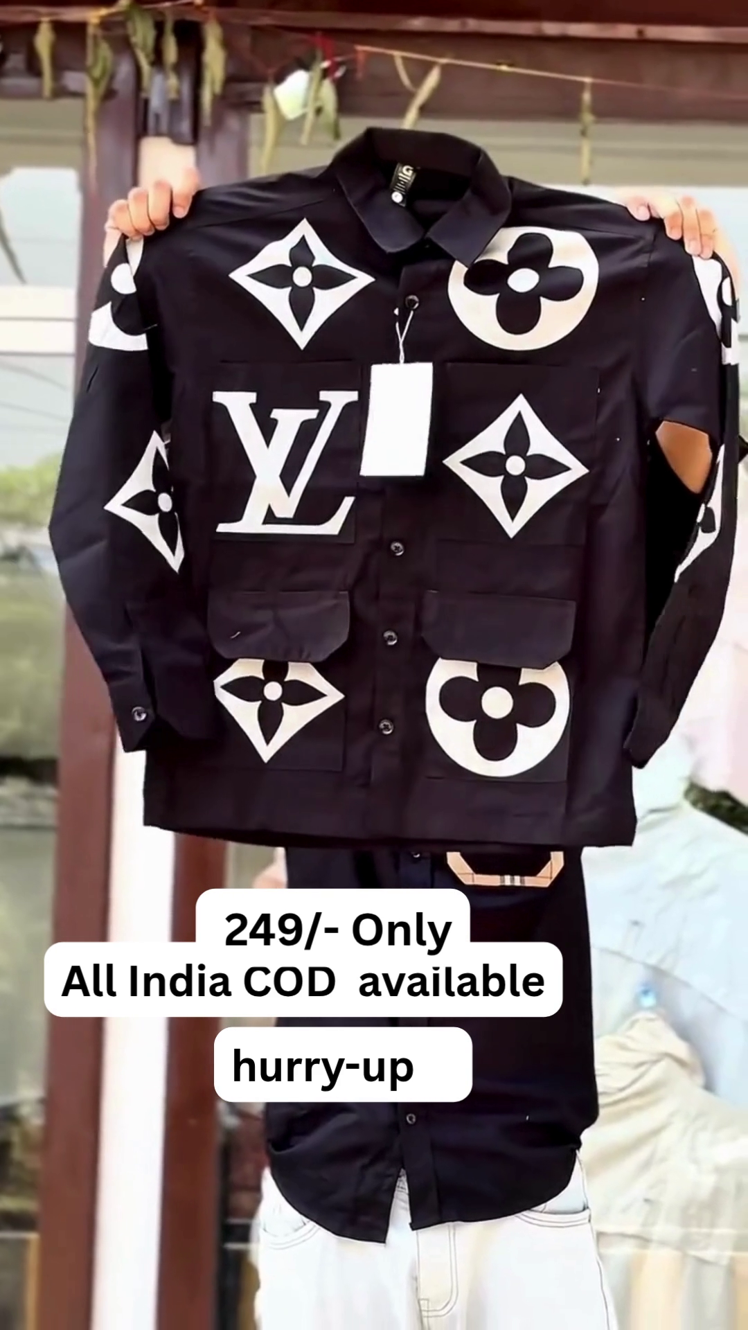 ✨ Luxury Inspired Designer Oversized Shirt – Premium Streetwear Collection ✨