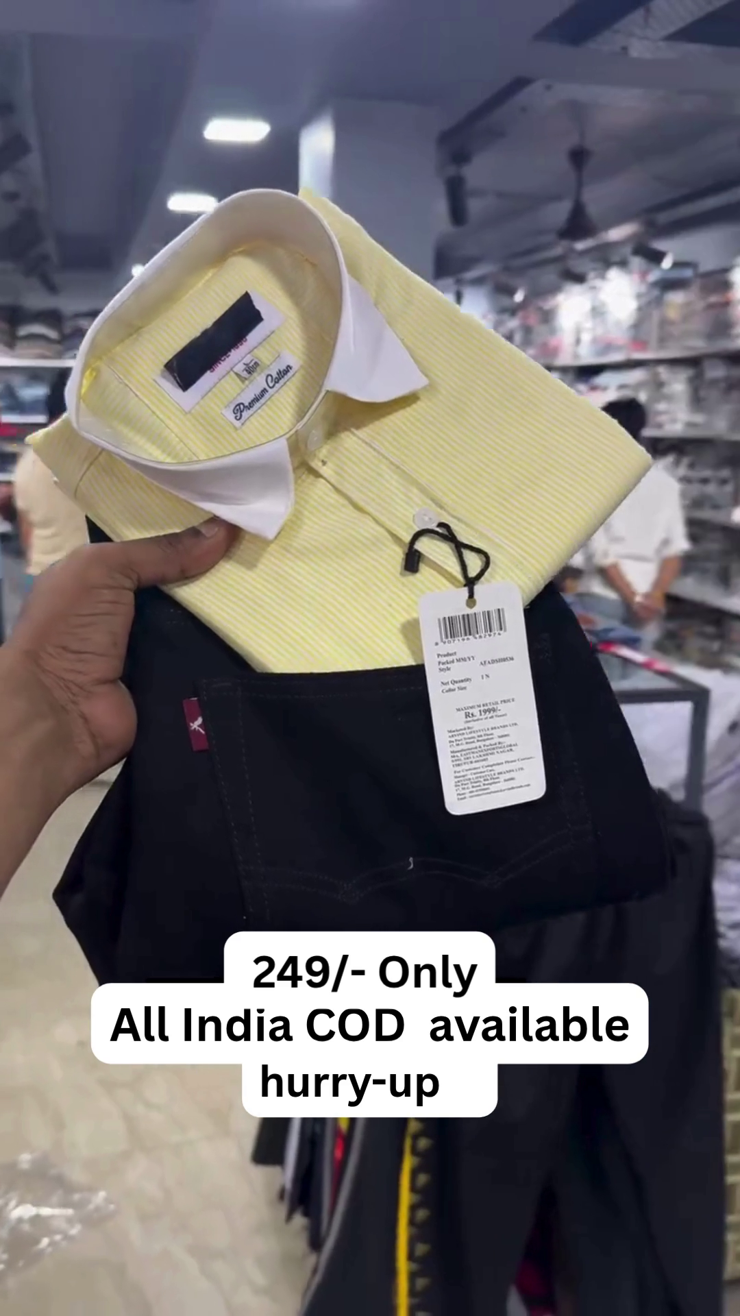 ✨ Premium Contrast Collar Striped Shirt – Elegant & Classy Collection ✨ - Image 2