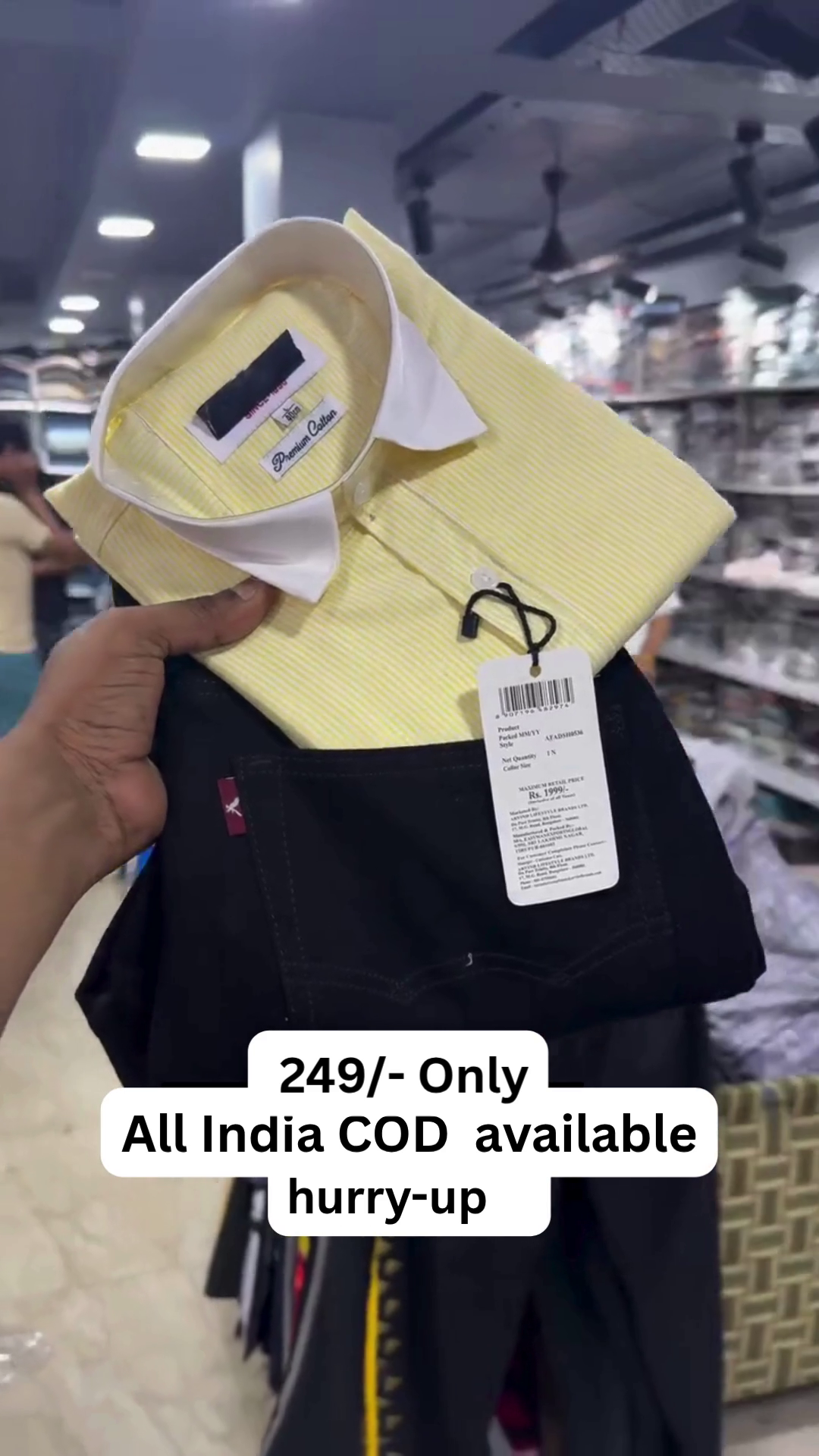 ✨ Premium Contrast Collar Striped Shirt – Elegant & Classy Collection ✨ - Image 3