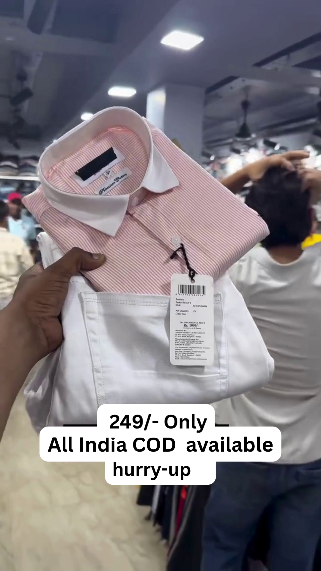 ✨ Premium Contrast Collar Striped Shirt – Elegant & Classy Collection ✨ - Image 4