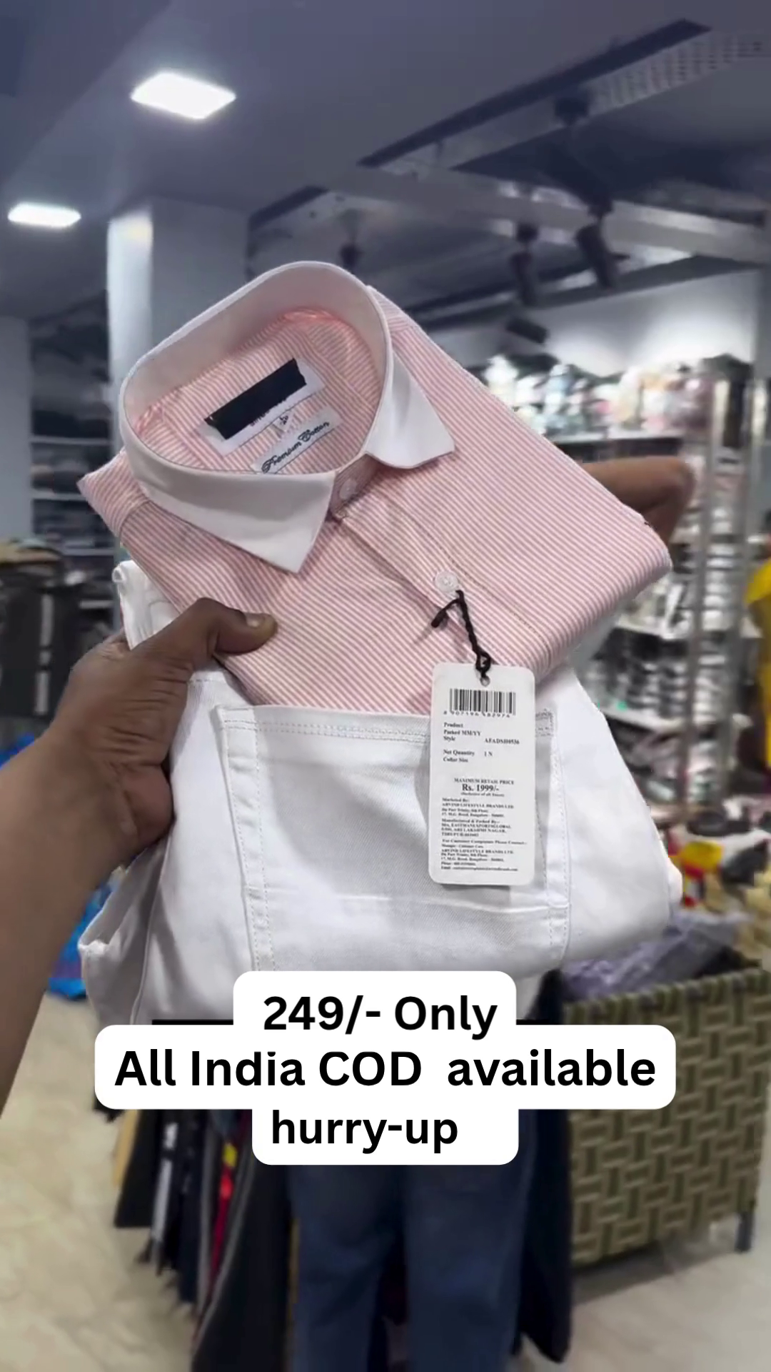 ✨ Premium Contrast Collar Striped Shirt – Elegant & Classy Collection ✨ - Image 5