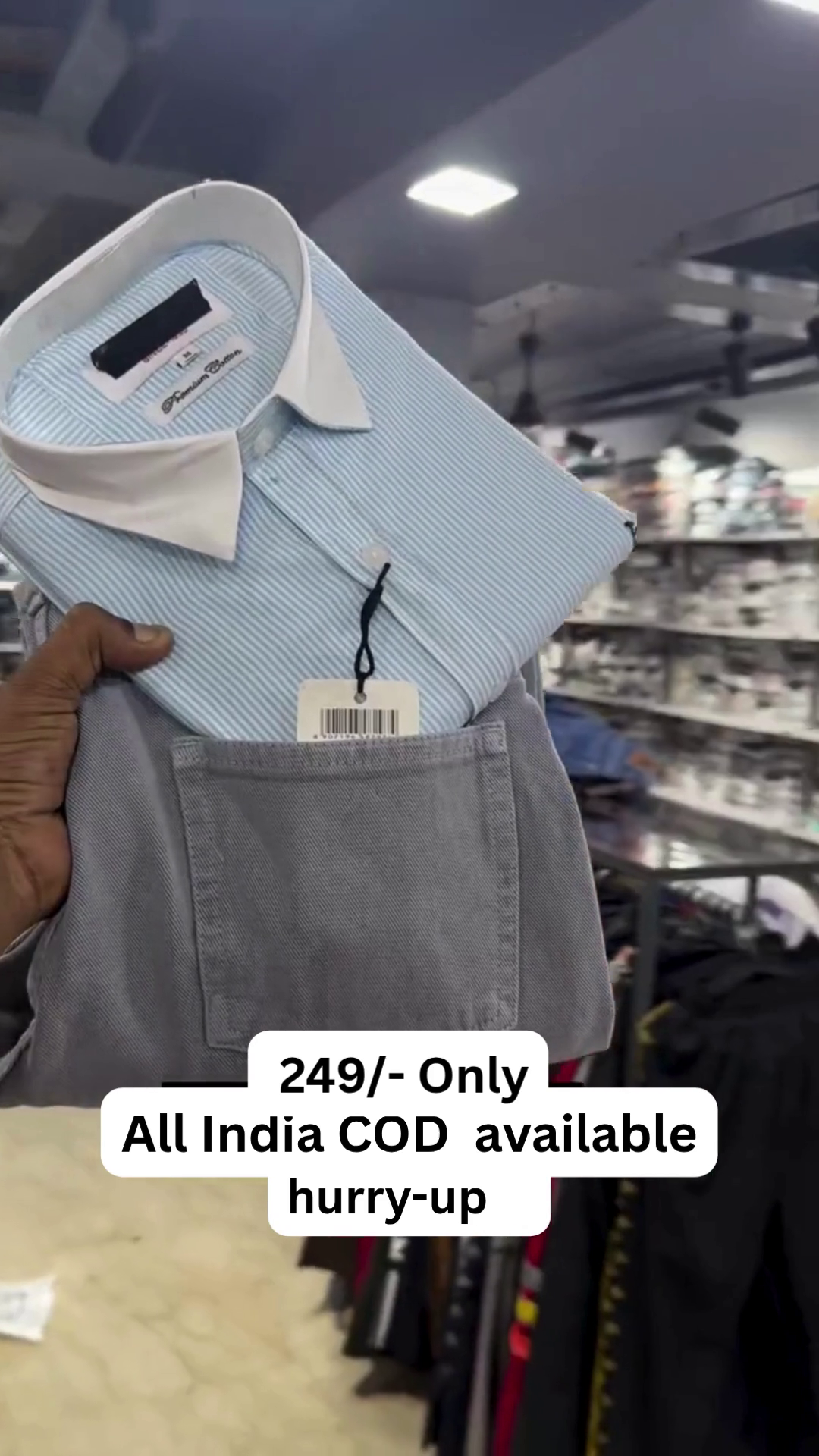 ✨ Premium Contrast Collar Striped Shirt – Elegant & Classy Collection ✨ - Image 6