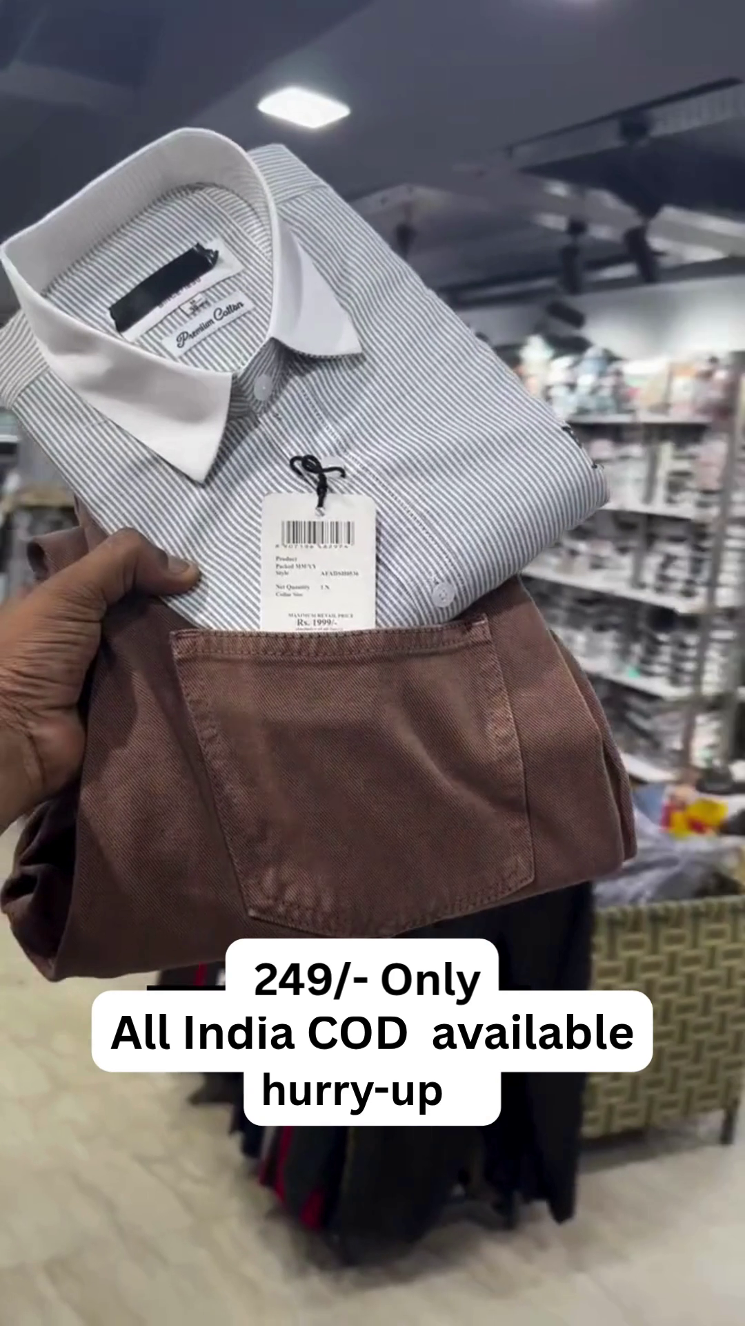 ✨ Premium Contrast Collar Striped Shirt – Elegant & Classy Collection ✨ - Image 9