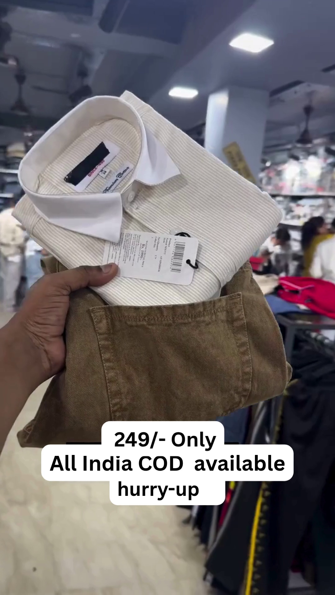 ✨ Premium Contrast Collar Striped Shirt – Elegant & Classy Collection ✨