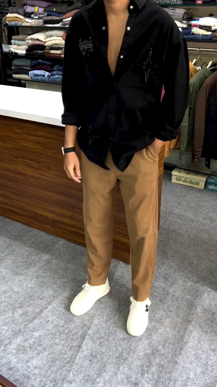 💎 Premium Embroidered Denim Shirt – Vintage Street Style Edition 💎