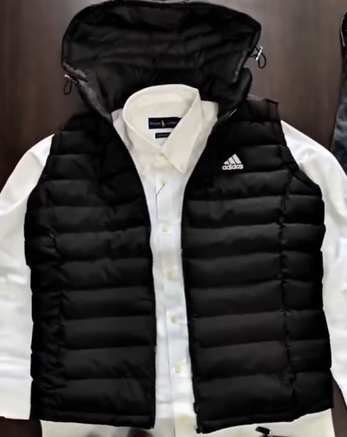 🖤 Sleek & Lightweight: Adidas Essentials Black Down Vest – Effortless Layering for Any Look - Image 2
