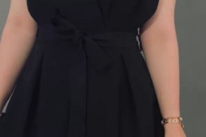 Elegance Redefined: Women’s Formal V-Neck Bow Dress for Weddings & Parties 👗✨