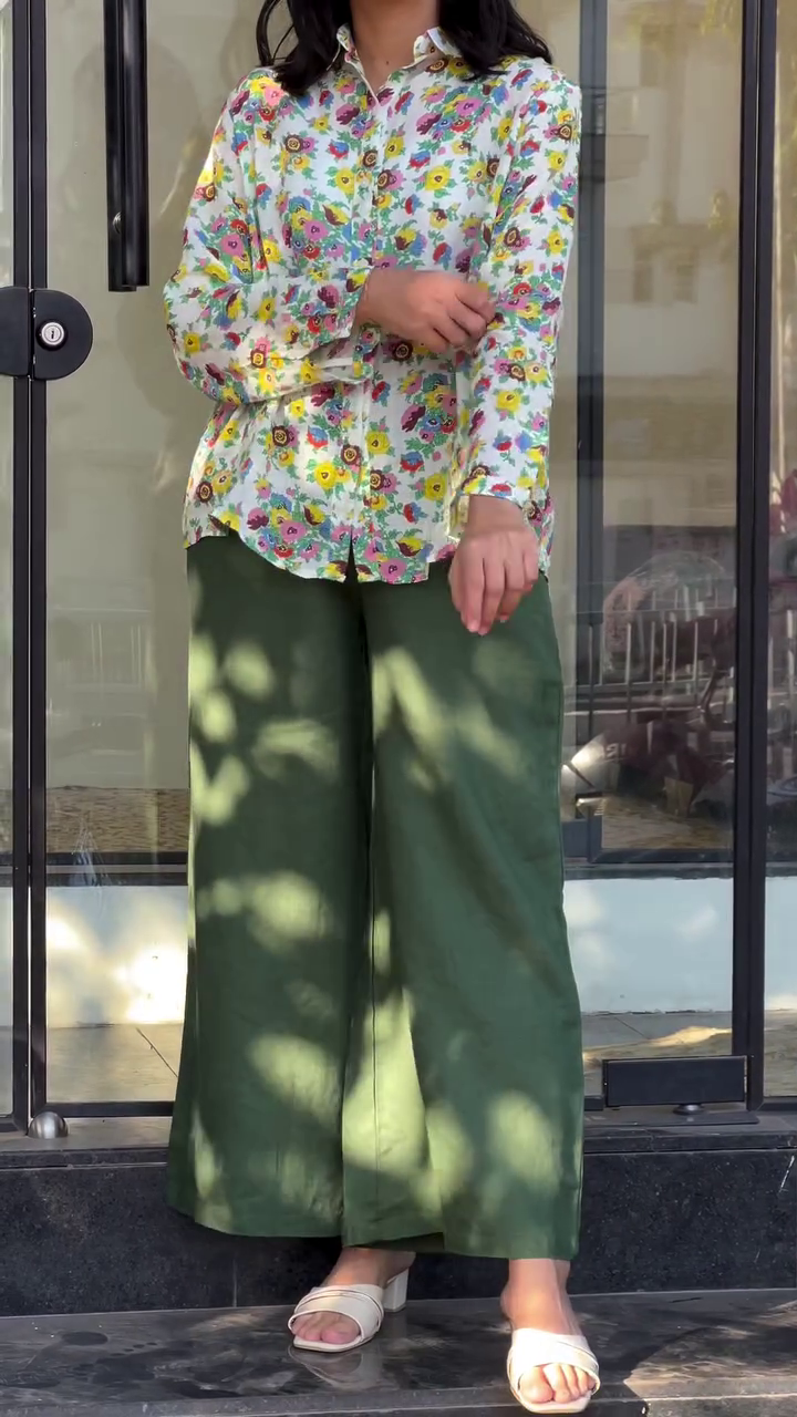 ✨ Effortless Everyday Style: Women’s Striped Casual Shirt with Trousers ✨ - Image 3