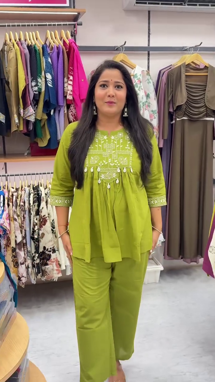 ✨ Glamour Cotton Co-ord Set – Effortless Style & Comfort ✨