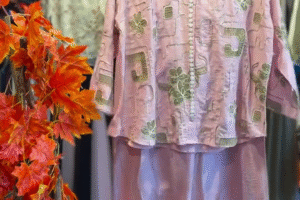 🌸 Elegant & Ethereal: Pink Embroidered Chanderi Tunic Set