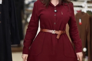 👗 Classic Belted Midi Shirt Dress – Timeless Elegance with Effortless Style ✨