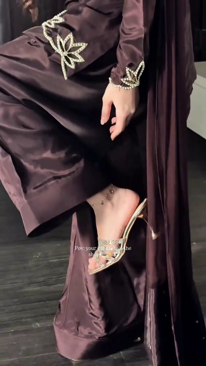 Elegant Luxury 3-Piece Suit Set with Silver Leaf Embroidery by ISRL ENTERPRISE - Image 6