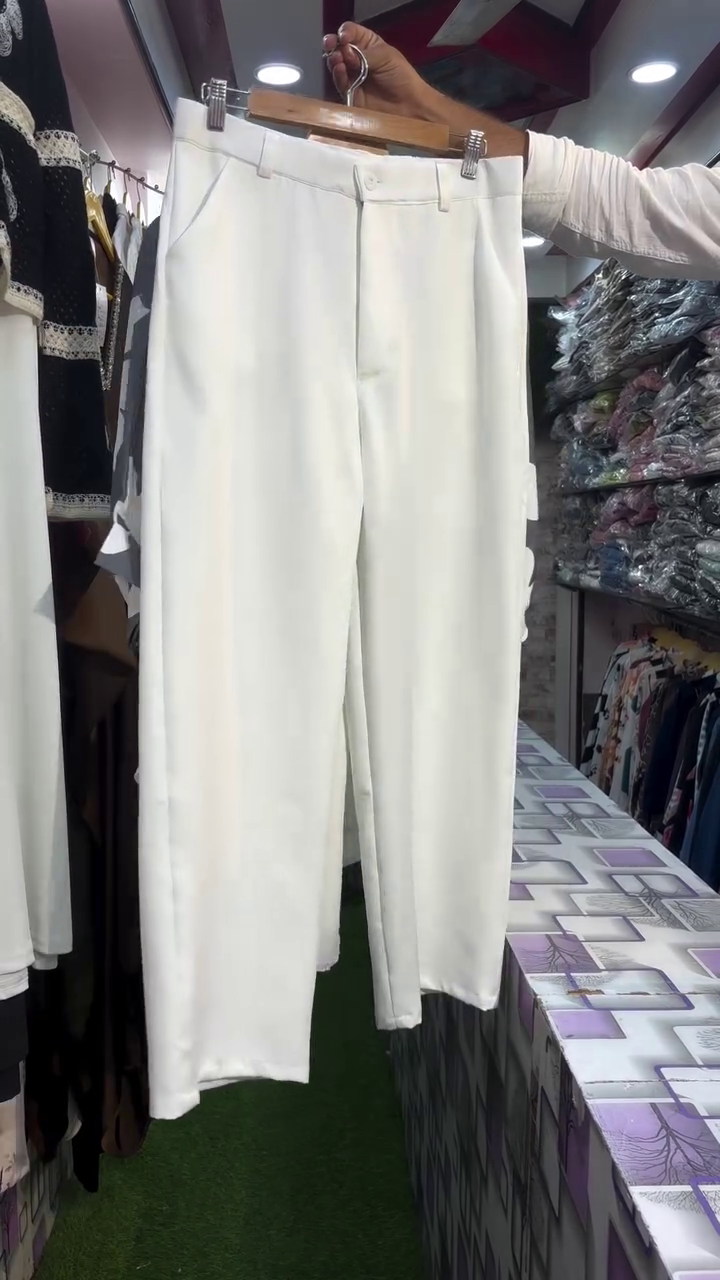 Purple & White Floral Print Button-Down Tunic Co-Ord Set – Elegant Two-Piece Style - Image 6