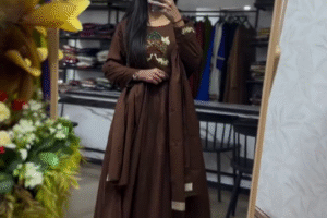 Timeless Elegance in Earthy Tones: A Statement of Grace and Simplicity