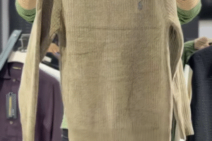 Timeless Winter Essential: Classic Beige Knit for Effortless Style