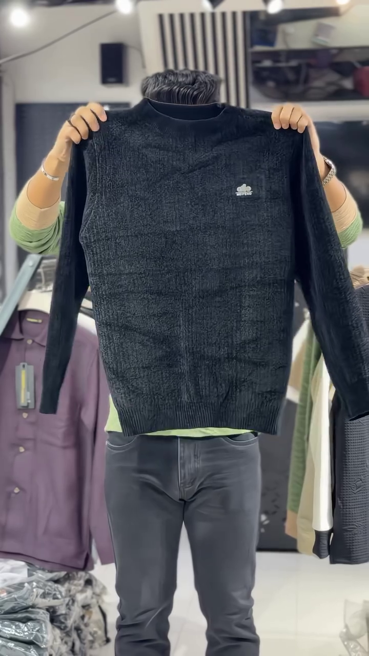 Timeless Winter Essential: Classic Beige Knit for Effortless Style - Image 4
