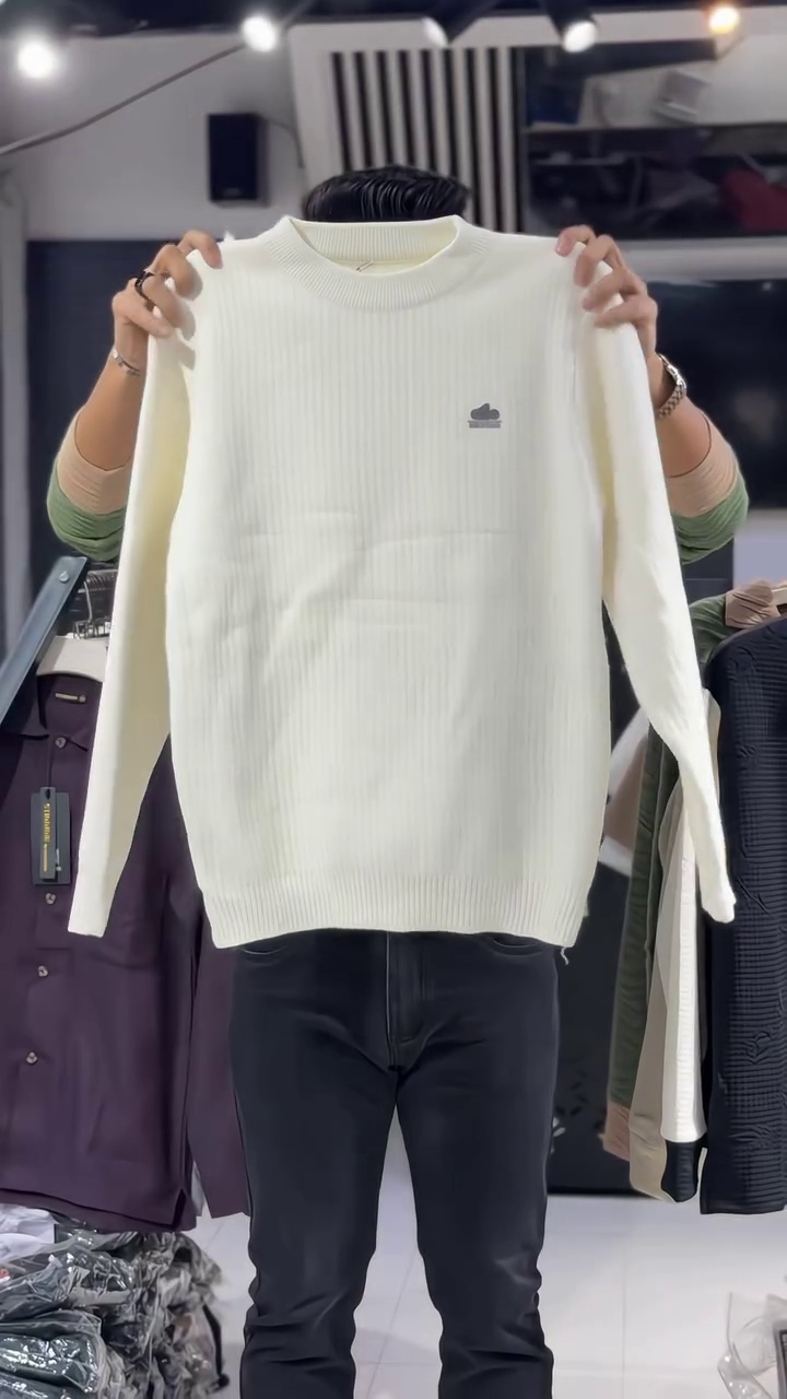 Timeless Winter Essential: Classic Beige Knit for Effortless Style - Image 3