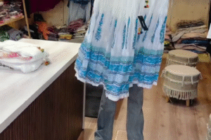 Breezy Boho Vibes: White Embroidered Midi Skirt