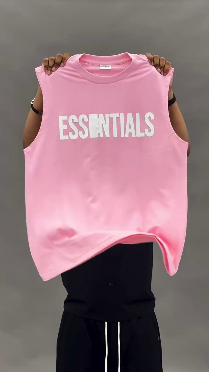 ⚪ ESSENTIALS Sleeveless Tee – Minimal Style, Maximum Impact - Image 4