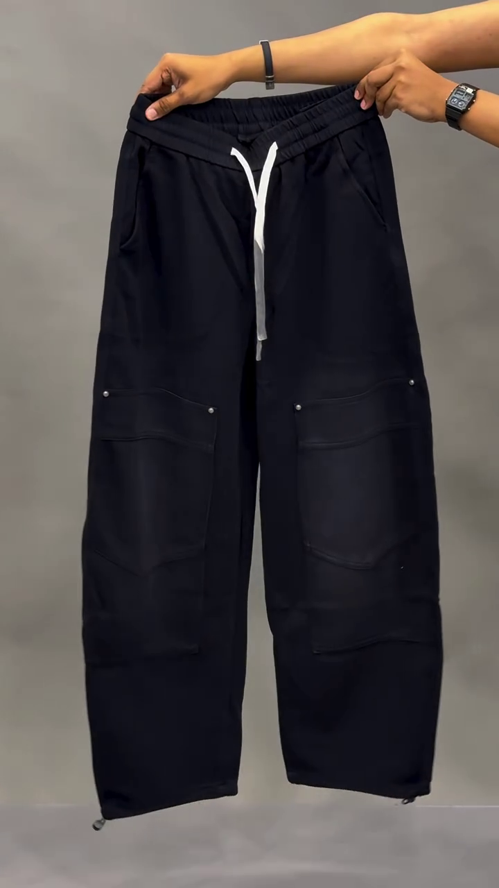 ⚙️ Grey Utility Cargo Joggers – Streetwear Meets Functionality - Image 3