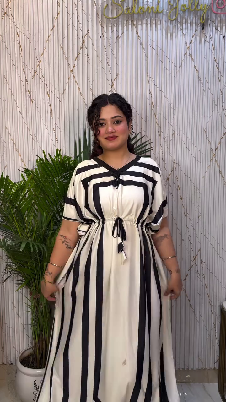 Elegant Striped Maxi Dress for Women – Effortless Style with Timeless Charm - Image 2